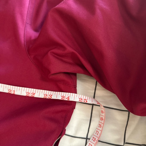 London Fog Fuchsia Trench Coat Women’s 12 Petite Plaid Lined Double Breasted - Picture 10 of 11